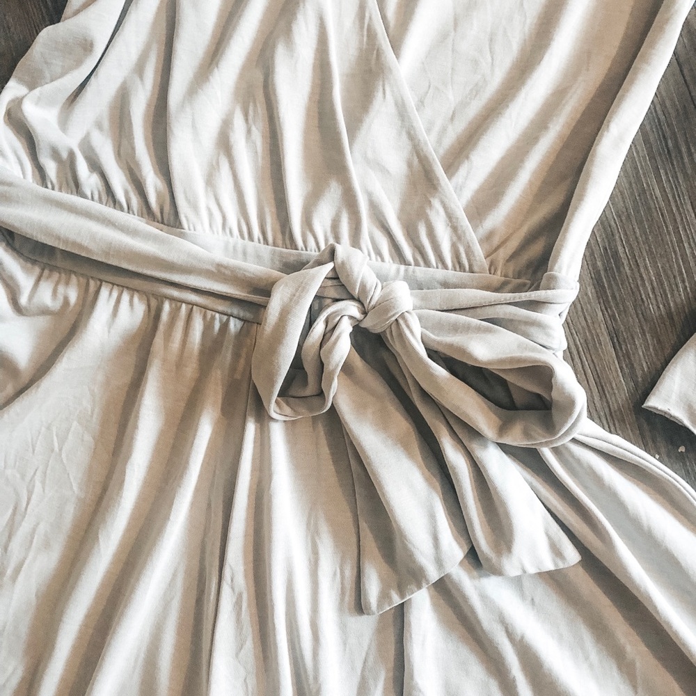 Anthropologie Cream/grey Flow Romper - Picture 2 of 3